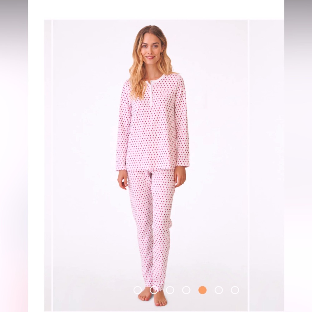 Roller Rabbit NWOT Wms Long PJ Set - Heart Pattern